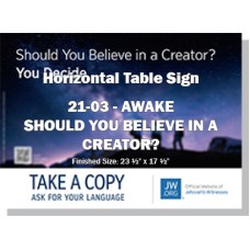 HPG-21.3 - 2021 Edition 3 - Awake - "Should You Believe In A Creator?" - Table